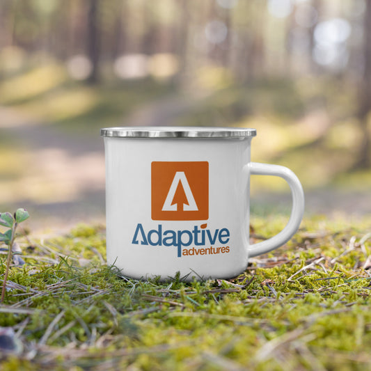 Adaptive Adventures Stacked Logo Enamel Mug